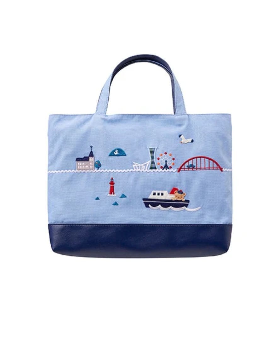 familiarファミリア　神戸柄こうべ柄レッスンバッグ　神戸限定