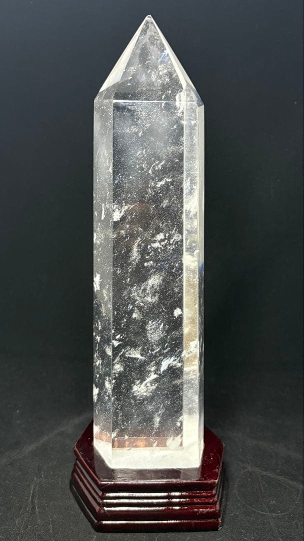 最大級！美しい天然水晶六角柱　訳あり激安　重さ約2558g 高さ約332mm