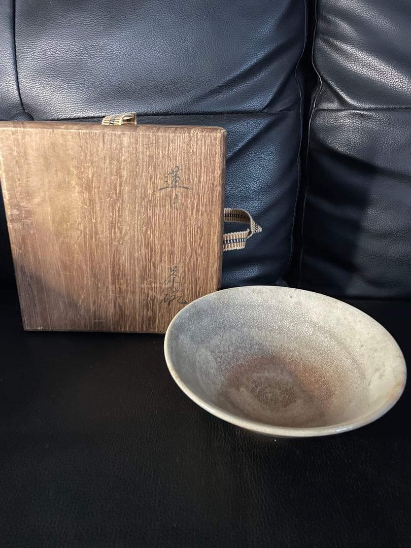 ②蓮月焼　自詠　和歌文　茶碗　大田垣蓮月　抹茶碗　茶道具　共箱