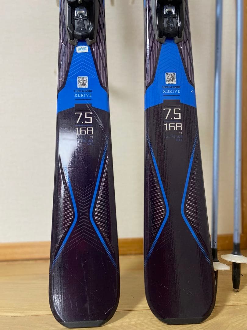 shouma salomon x-drive 7.5 スキー板 ストック