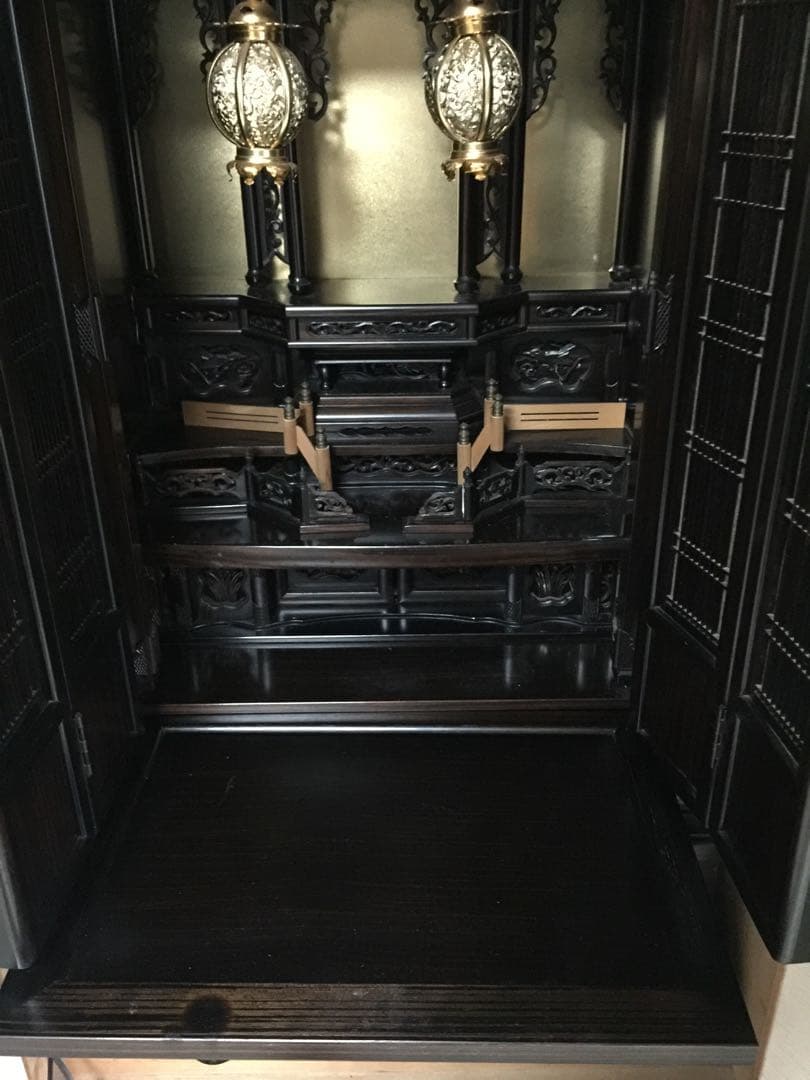 【美品】仏壇 (自宅売却に伴い処分間近)【たのメル便にて発送】