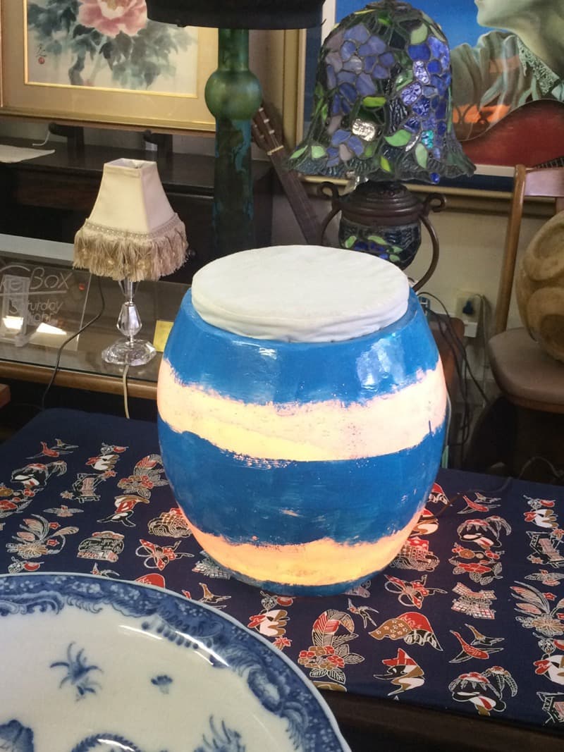 【今だけ価格！】 激レア！　照明オブジェ　スツール型　マリン　雰囲気創り/演出