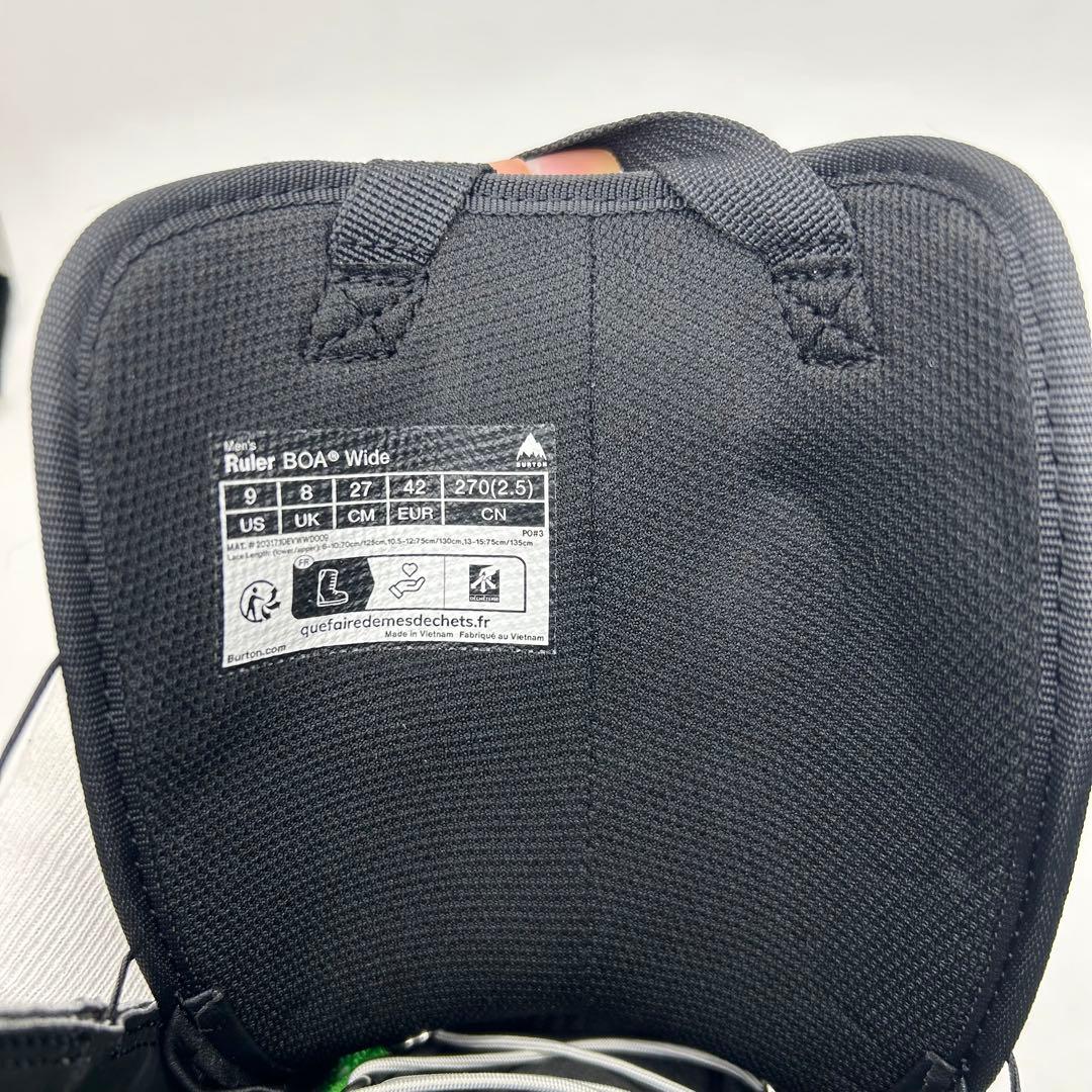 【新品】BURTON RULER WIDE 27cm 新モデル