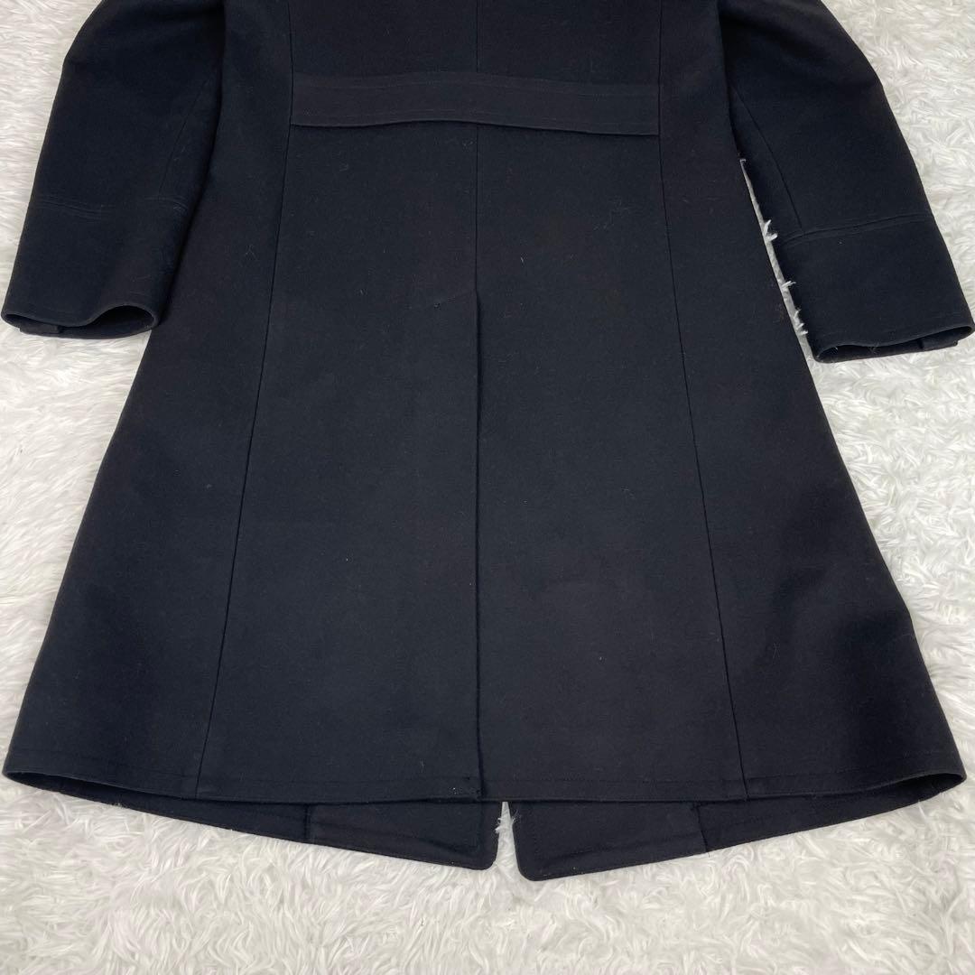 超極美品✨ラブレス✨ダブルチェスターコートロング丈✨L✨ナポレオン✨ロゴ柄✨総柄