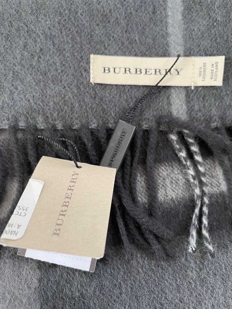 BURBERRY カシミア　チェック柄 マフラー