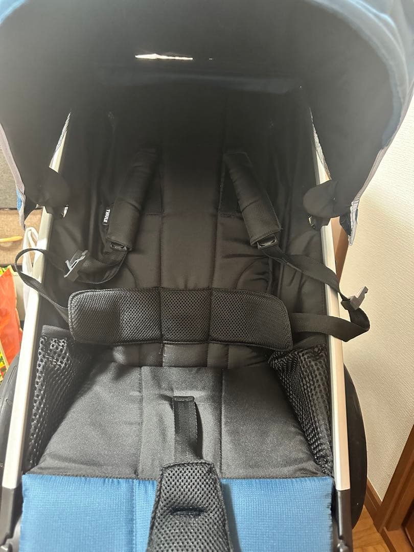 THULE ジョギング用ベビーカー 青 Jogging stroller