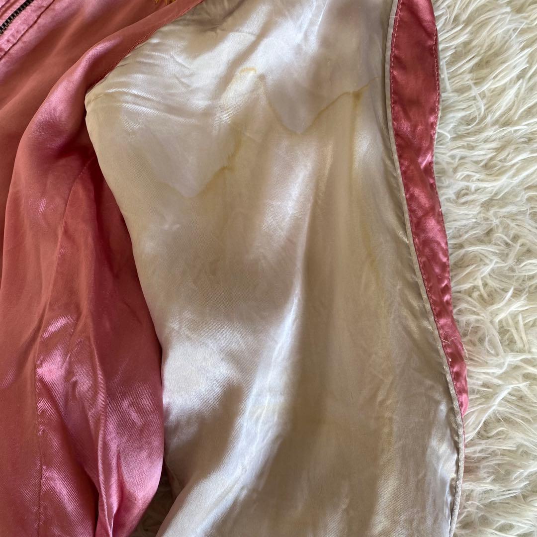 ヒューストン スカジャン リバーシブル 別珍 刺繍