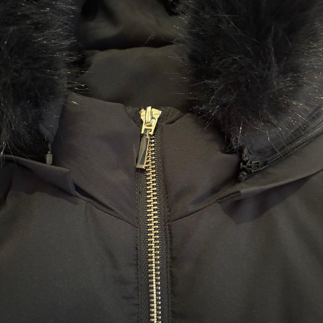 LIP SERVICE シェーディングライン中綿コート 黒M