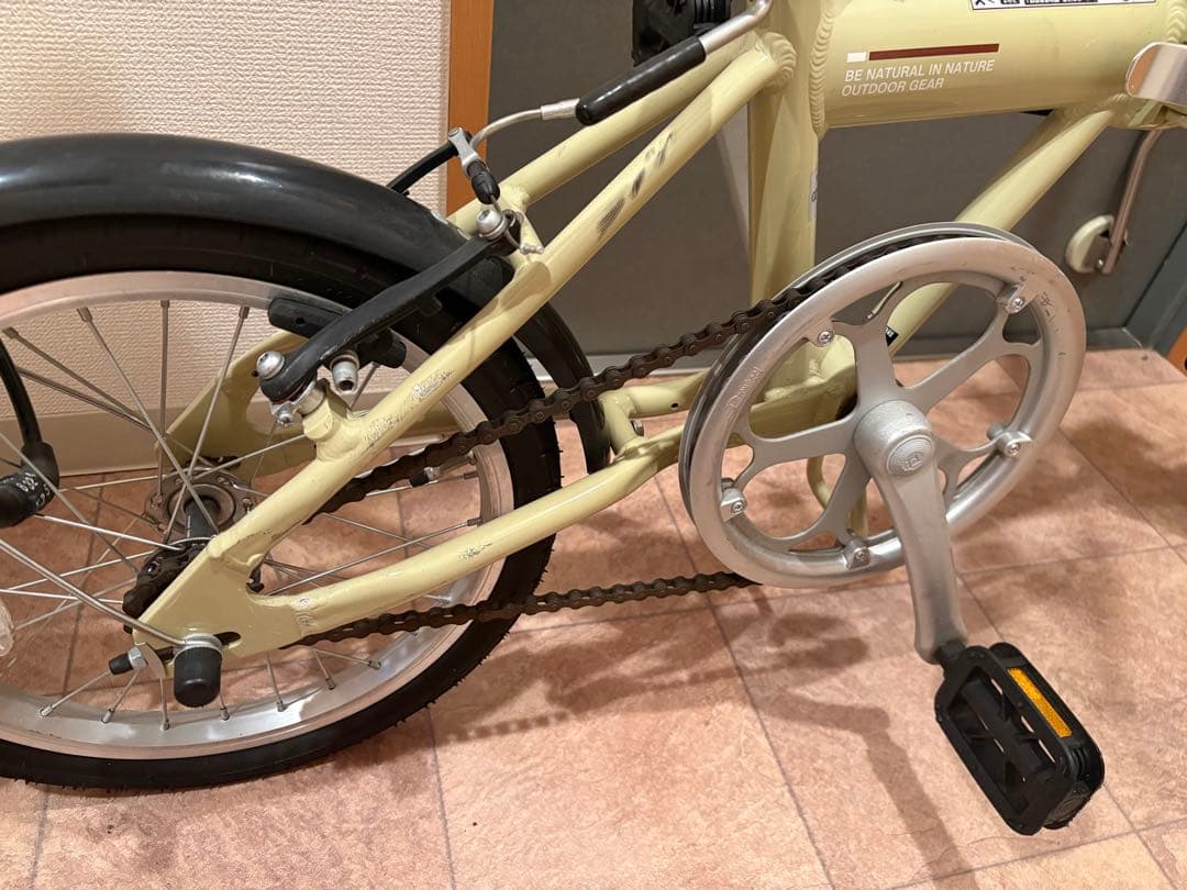 キャプテンスタッグ CAPTAIN STAG 折り畳み自転車 ラテ