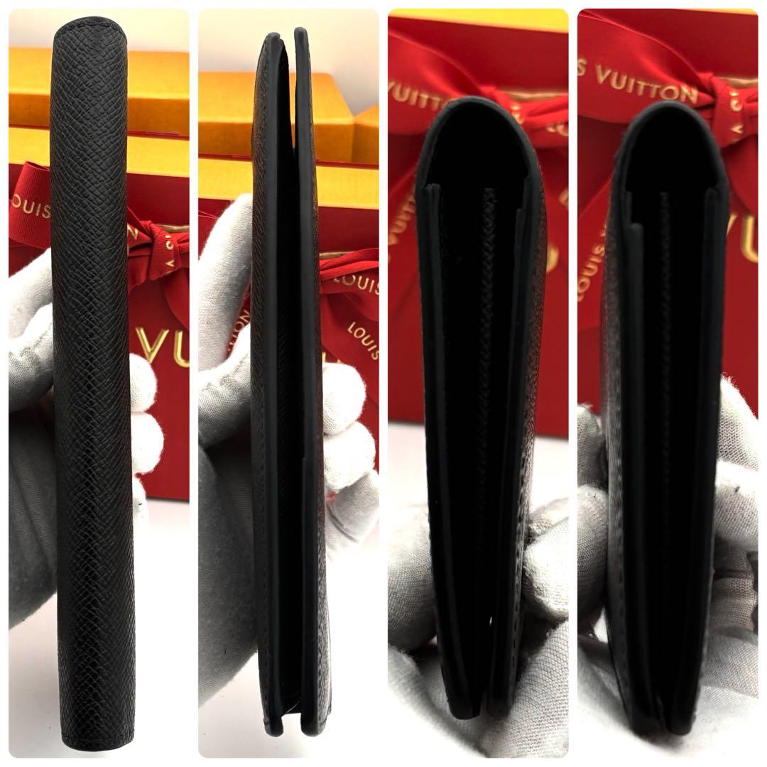 ☆極美品☆IC搭載☆ルイヴィトン タイガ 長財布 ポルトフォイユブラザ ブラック