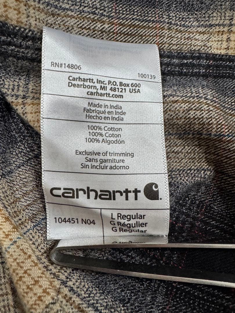 carhartt ネルシャツ オンブレチェック