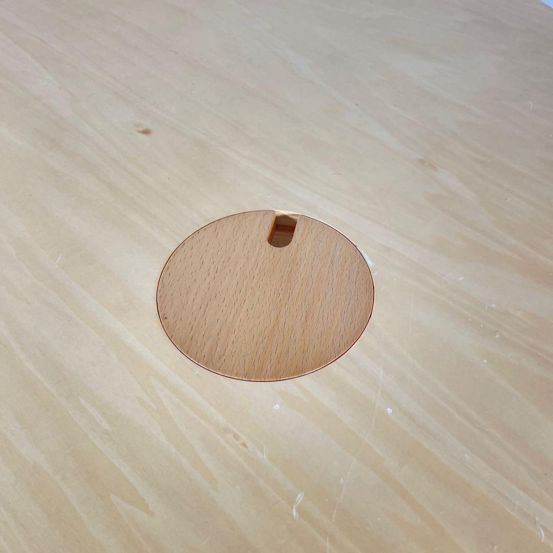 HR464 【レアデザイン】日進木工 nissin KO-DAI 丸テーブル