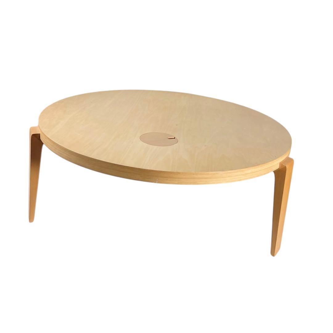 HR464 【レアデザイン】日進木工 nissin KO-DAI 丸テーブル