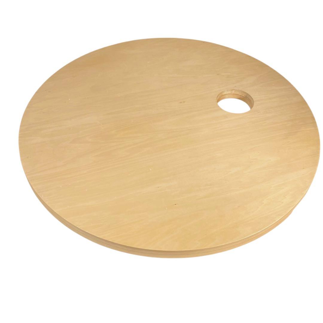 HR464 【レアデザイン】日進木工 nissin KO-DAI 丸テーブル