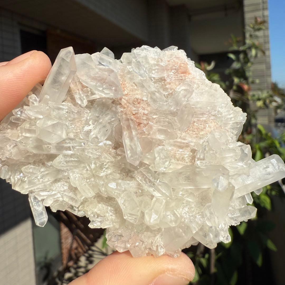 自然色　水晶クラスター モリオン　14個セット　1kg 水晶　原石　自然石c2