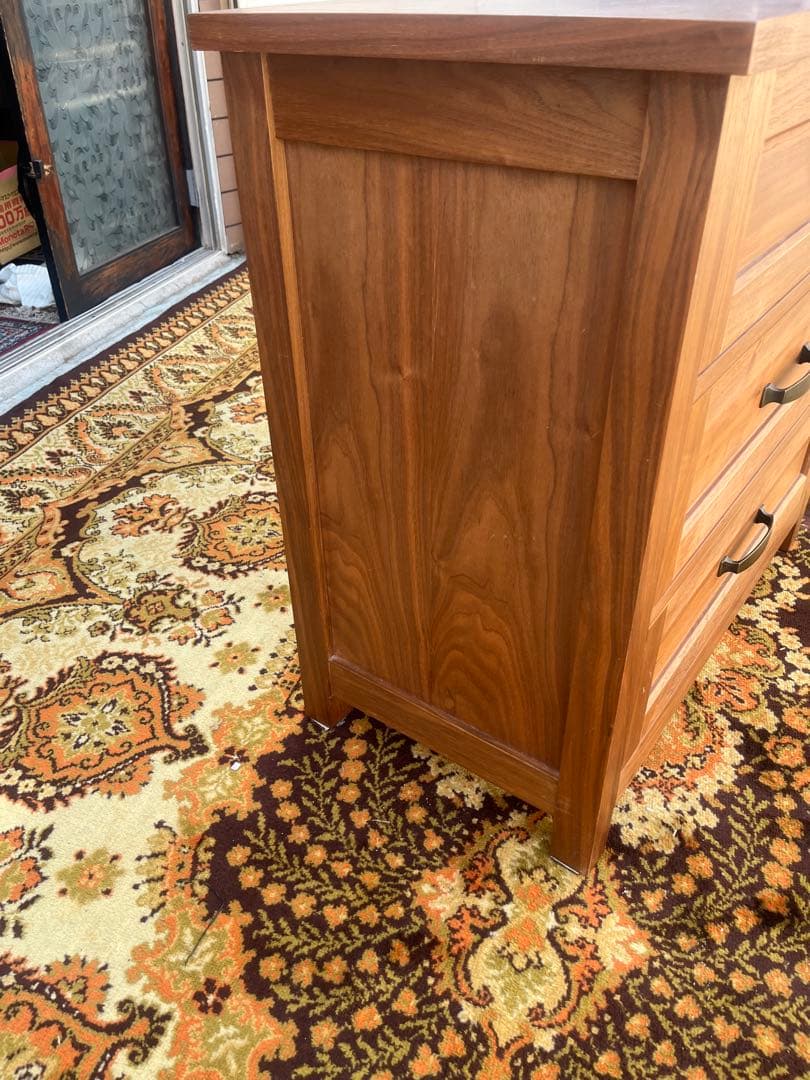 希少 NITORI ニトリ ローチェスト エリル800 ウォールナット