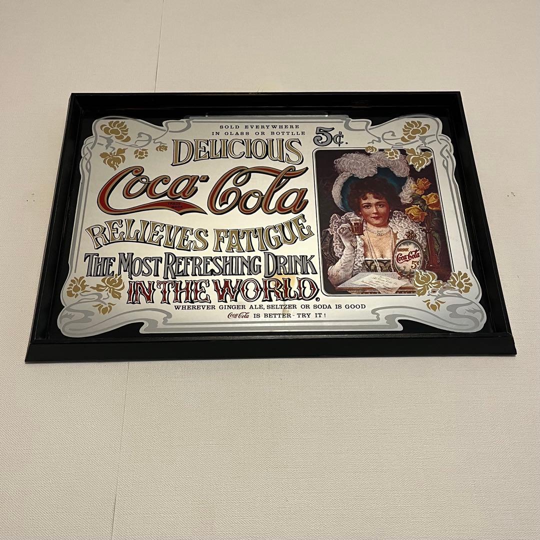【超レア★美品】コカコーラ パブミラー★鏡★Coca-Cola★