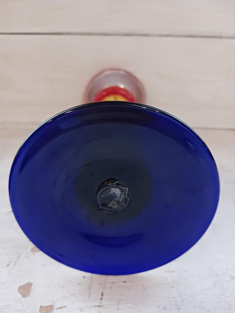 Eisch ガラス製キャンドルスタンド 燭台 ヴィンテージ アンティーク