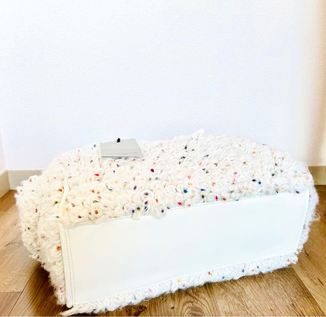 【廃版/レア】GIANNI CHIARINI トートバッグ　毛糸素材