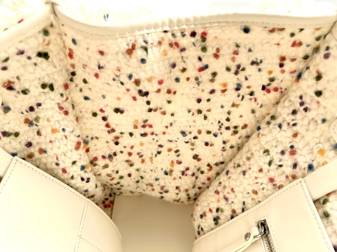 【廃版/レア】GIANNI CHIARINI トートバッグ　毛糸素材