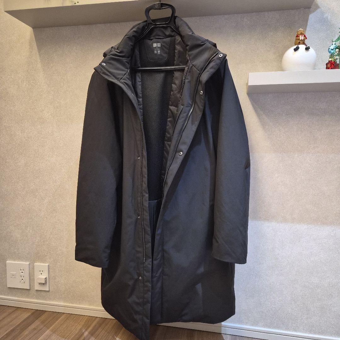 お値下げ！今季メンズ/ユニクロハイブリッドダウンコートXL