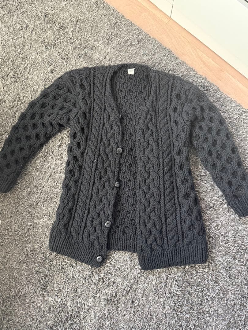 ロンハーマン ケーブル編みカーディガン メンズ