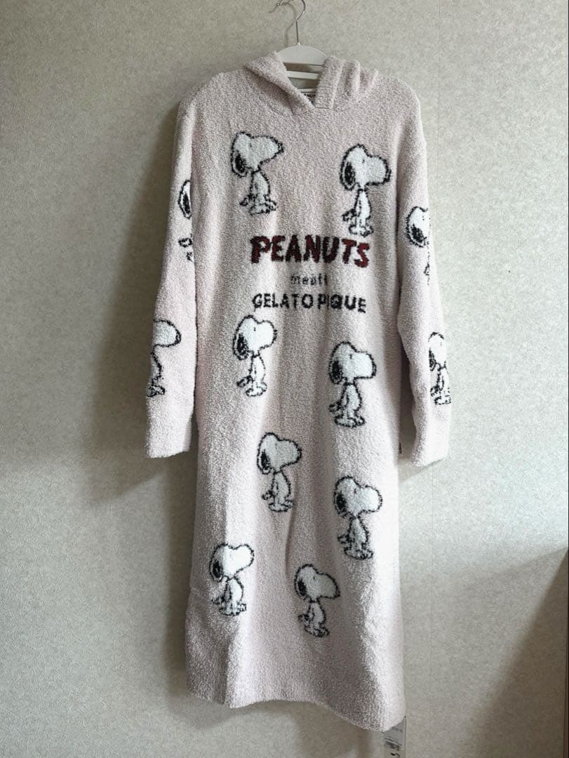 新品 タグ付き ジェラートピケ スヌーピー柄 ピンク