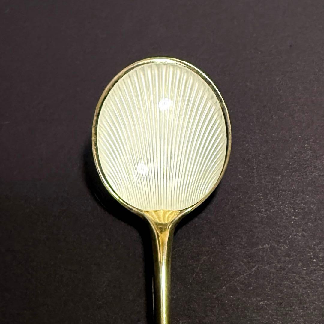 ヴィンテージ デンマーク製Frigast スターリングシルバー エナメルスプーン