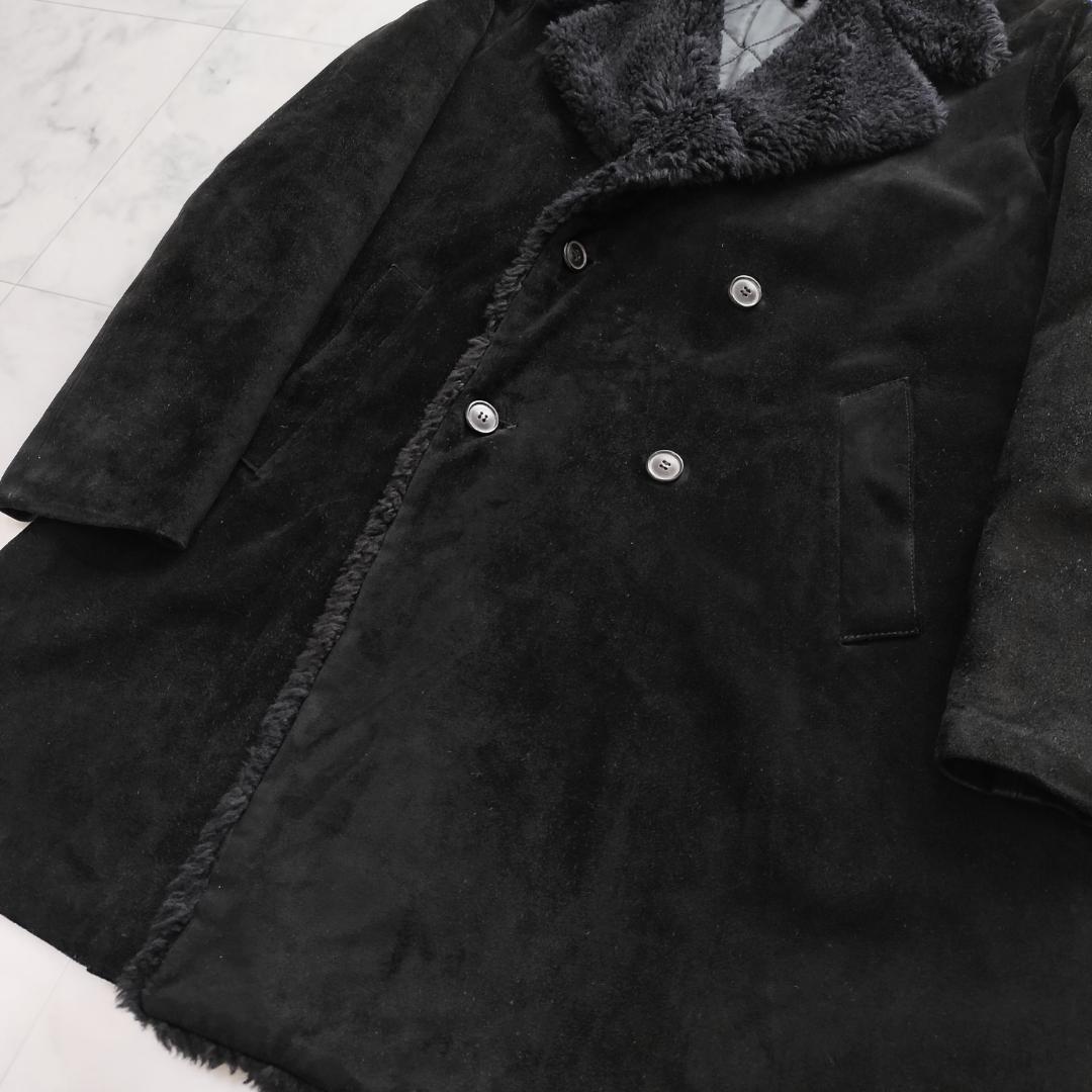 希少 A.P.C. 90sフランス製 ムートンコート S ギャングコート 牛革