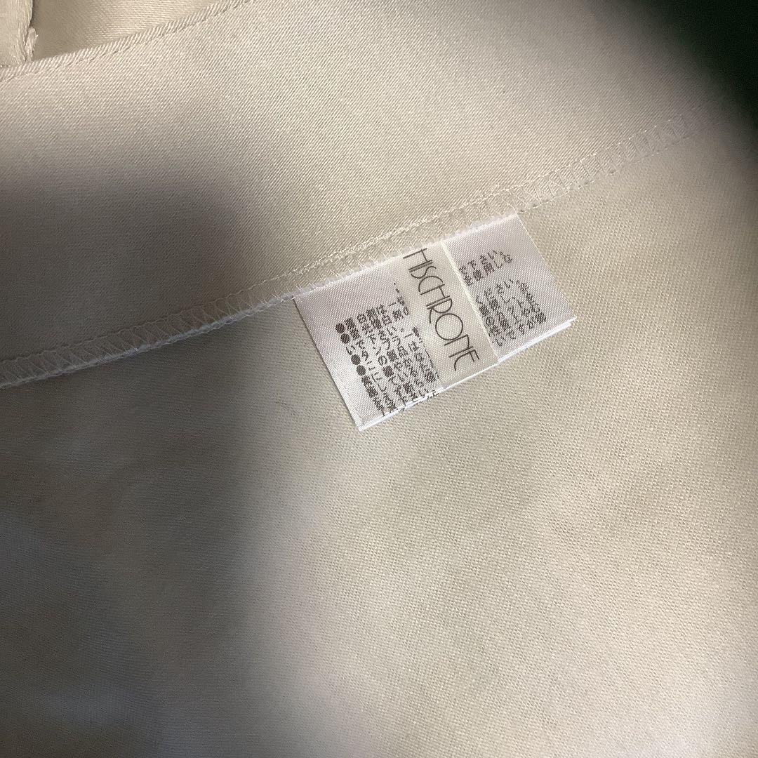 未使用さえら　ヒスクローネ　カフェエプロン　カットモチーフ&レース　アキアカネ