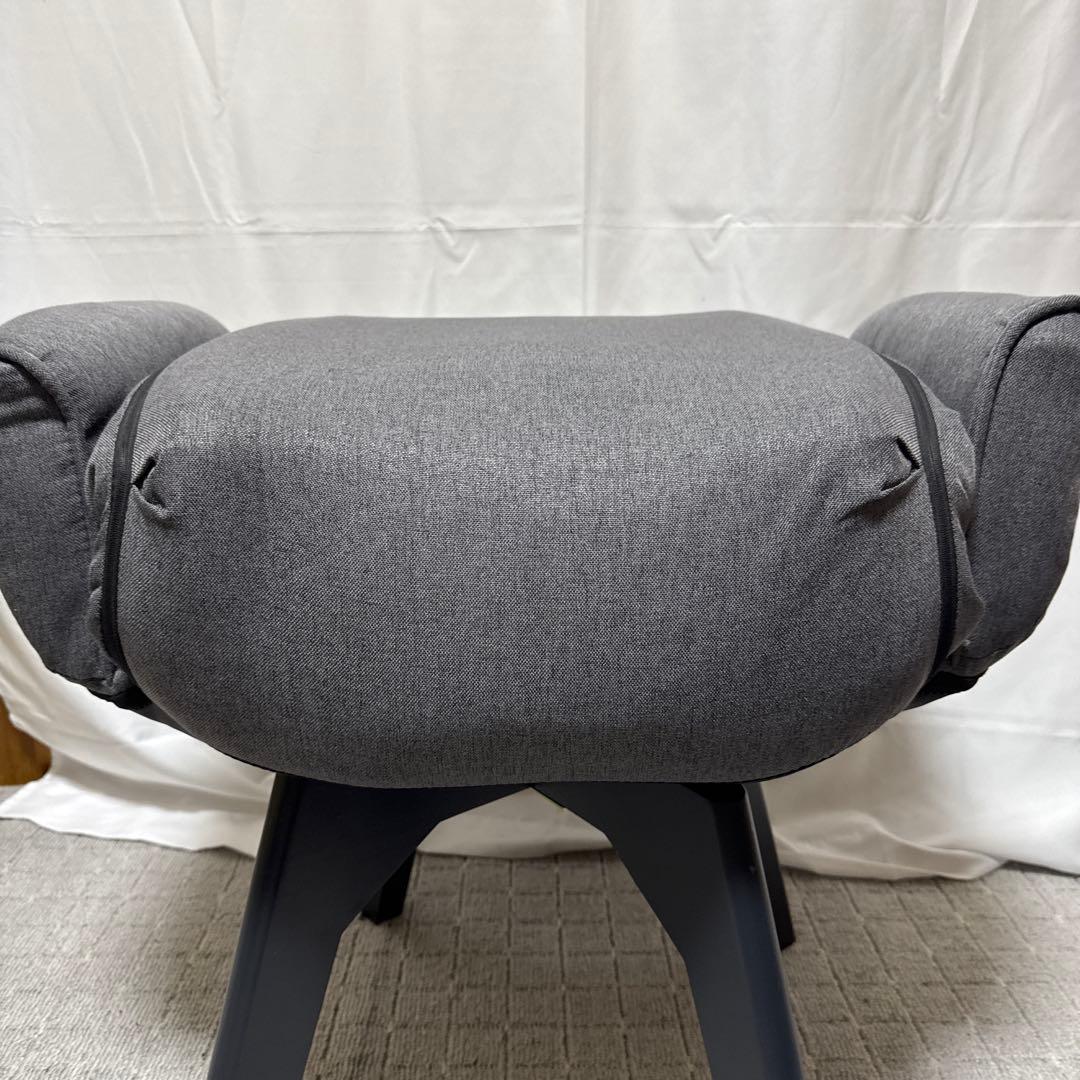 B099 回転式 ファブリックチェア ハイバック リクライニング アイリス