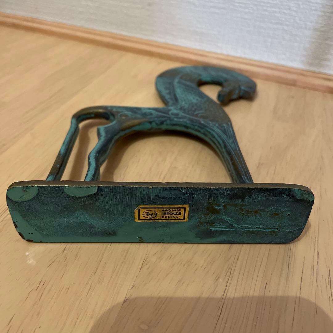 ギリシャ　ハンドメイド　ブロンズ像　馬
