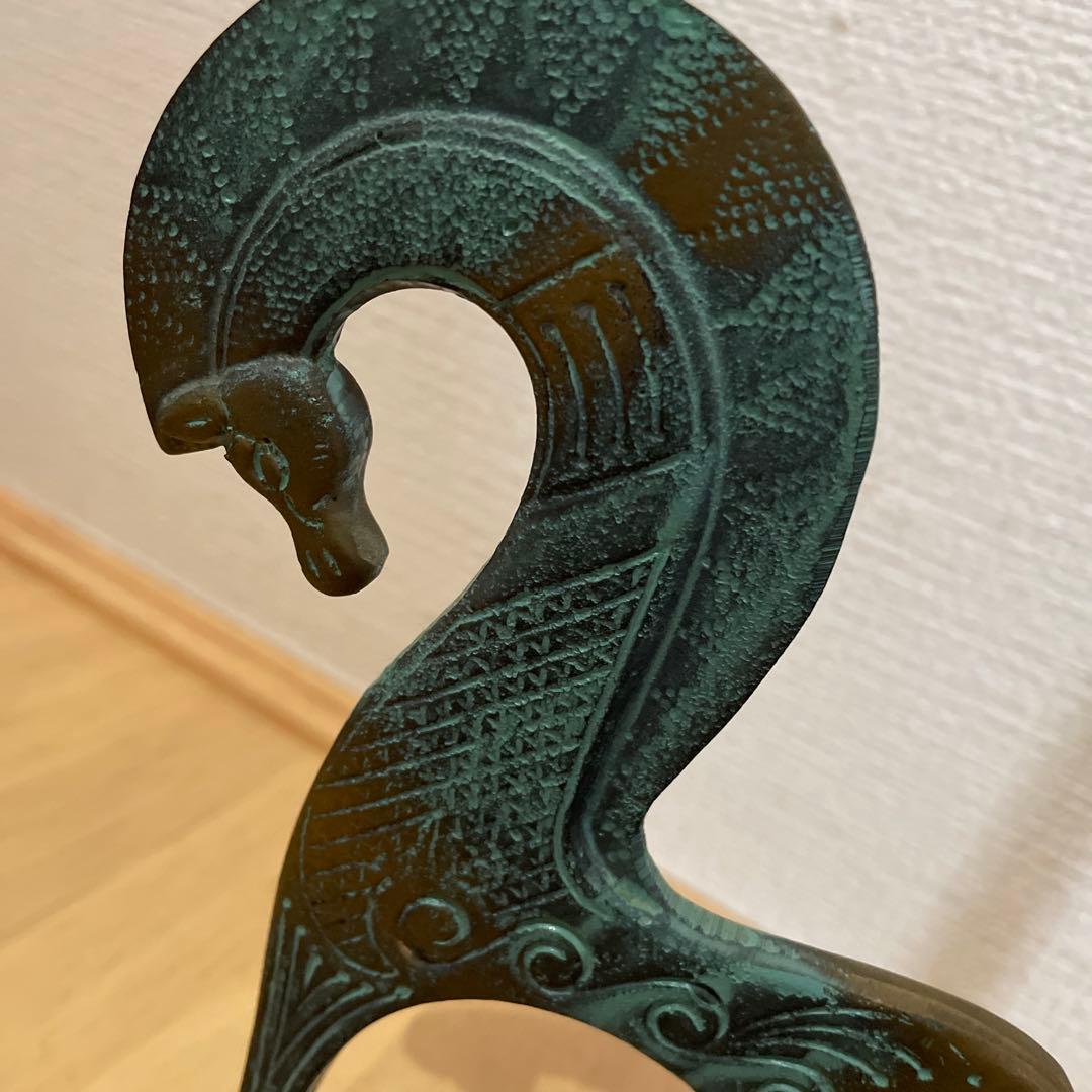 ギリシャ　ハンドメイド　ブロンズ像　馬