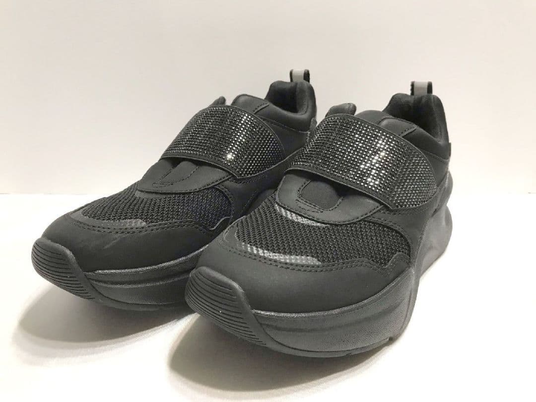 アグ UGG スニーカー 厚底LA Flex1 フレックス 23cm US6黒系