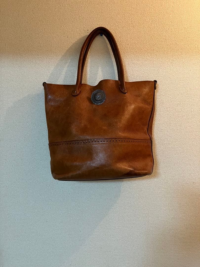 ラッキージョンレザートートバック　RRL ゴローズLUCKYJOHNアットラスト