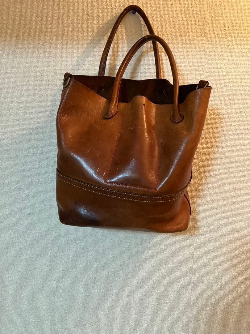 ラッキージョンレザートートバック　RRL ゴローズLUCKYJOHNアットラスト