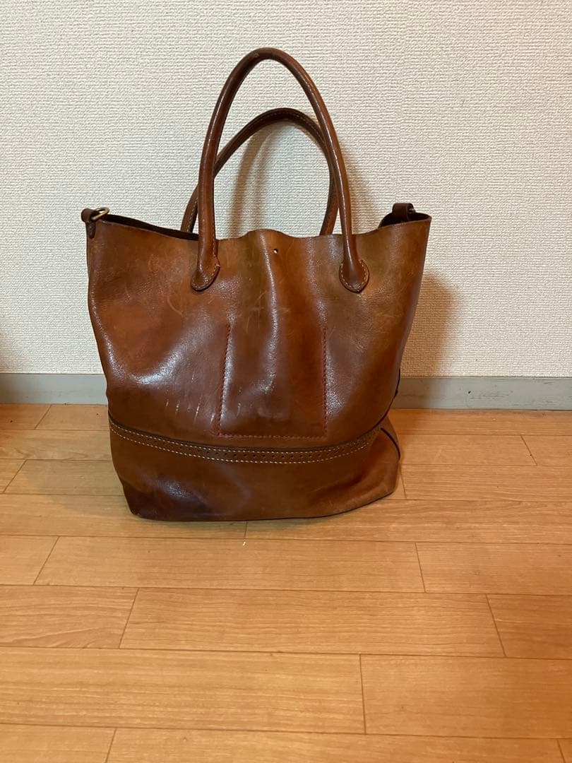 ラッキージョンレザートートバック　RRL ゴローズLUCKYJOHNアットラスト