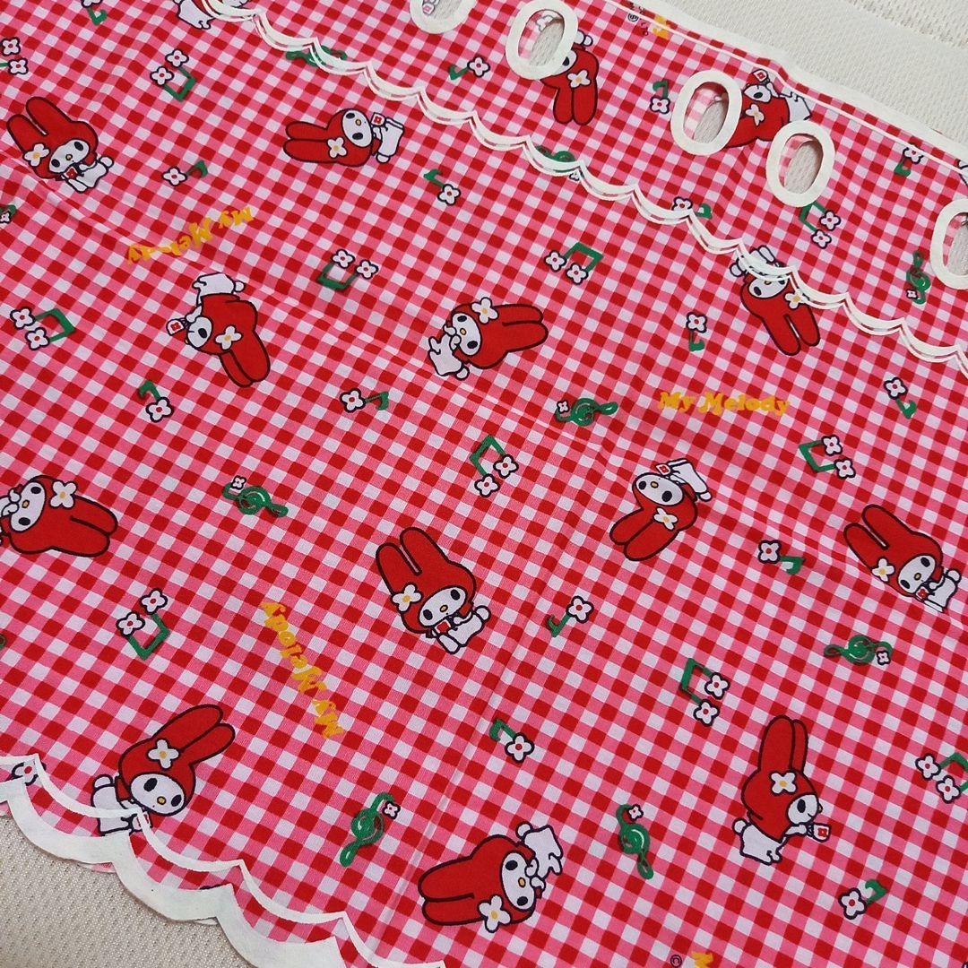 お値引き不可【未使用品】レア‼️1997年マイメロディカフェカーテン生地