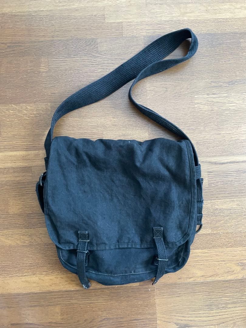 French vintage フランス軍　コットンリネン　ブレッドバック　50s