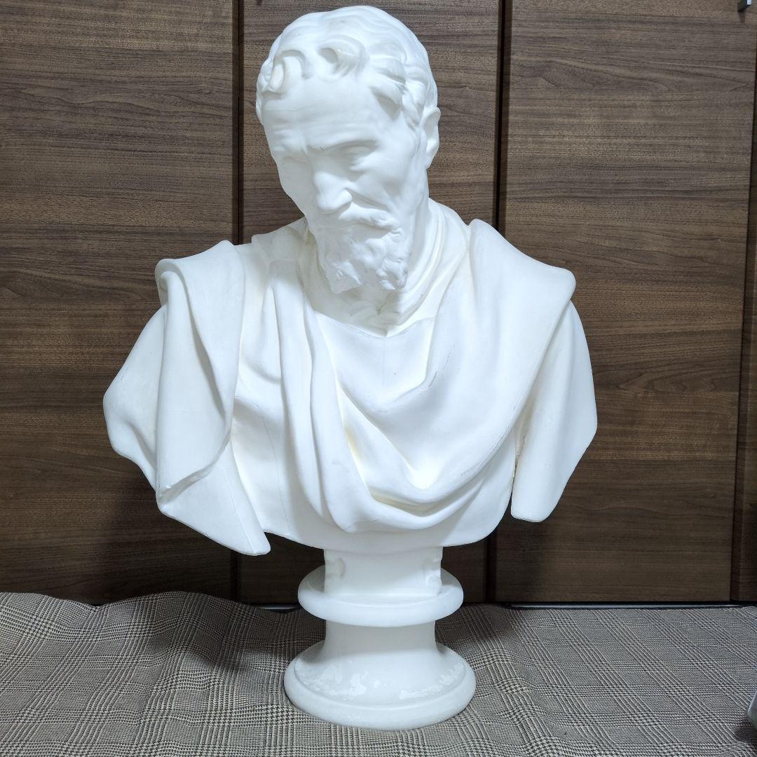 ミケランジェロ　胸像　石膏像　デッサン　芸術　美術　画家　彫刻　教材