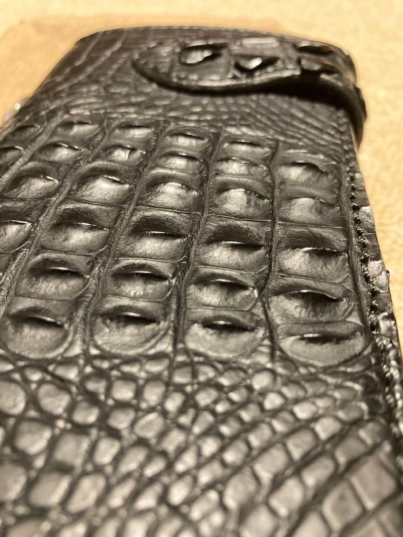 【極美品】ファニー製ライダースワレット　長財布　クロコダイル