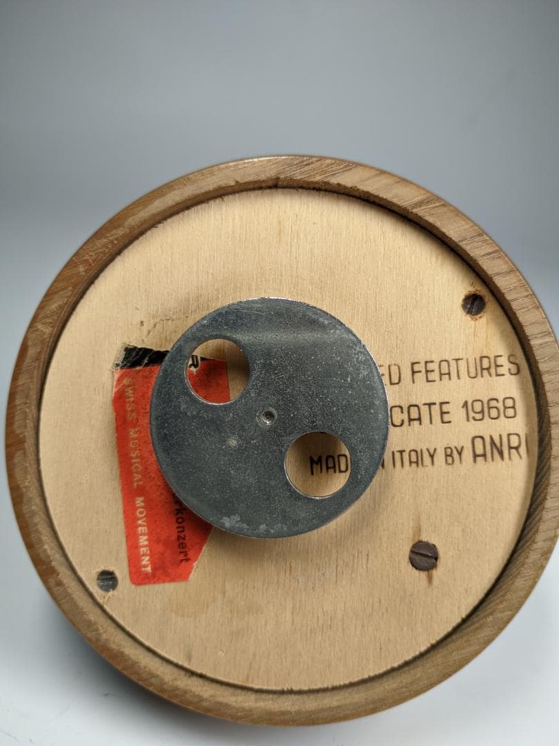 60sアンリ社製 ANRI シュローダー ビンテージオルゴール 木彫り人形