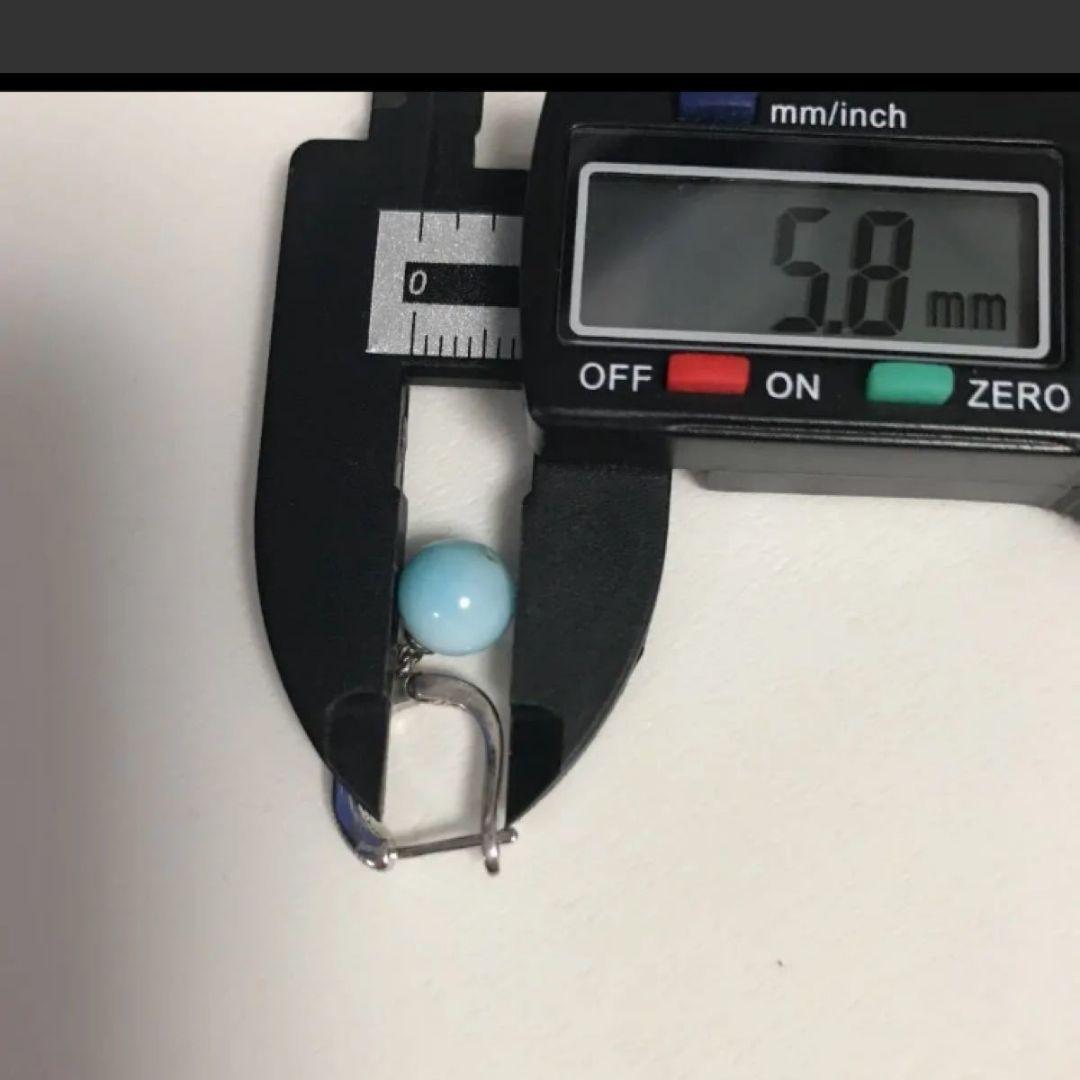 ラリマーのピアス