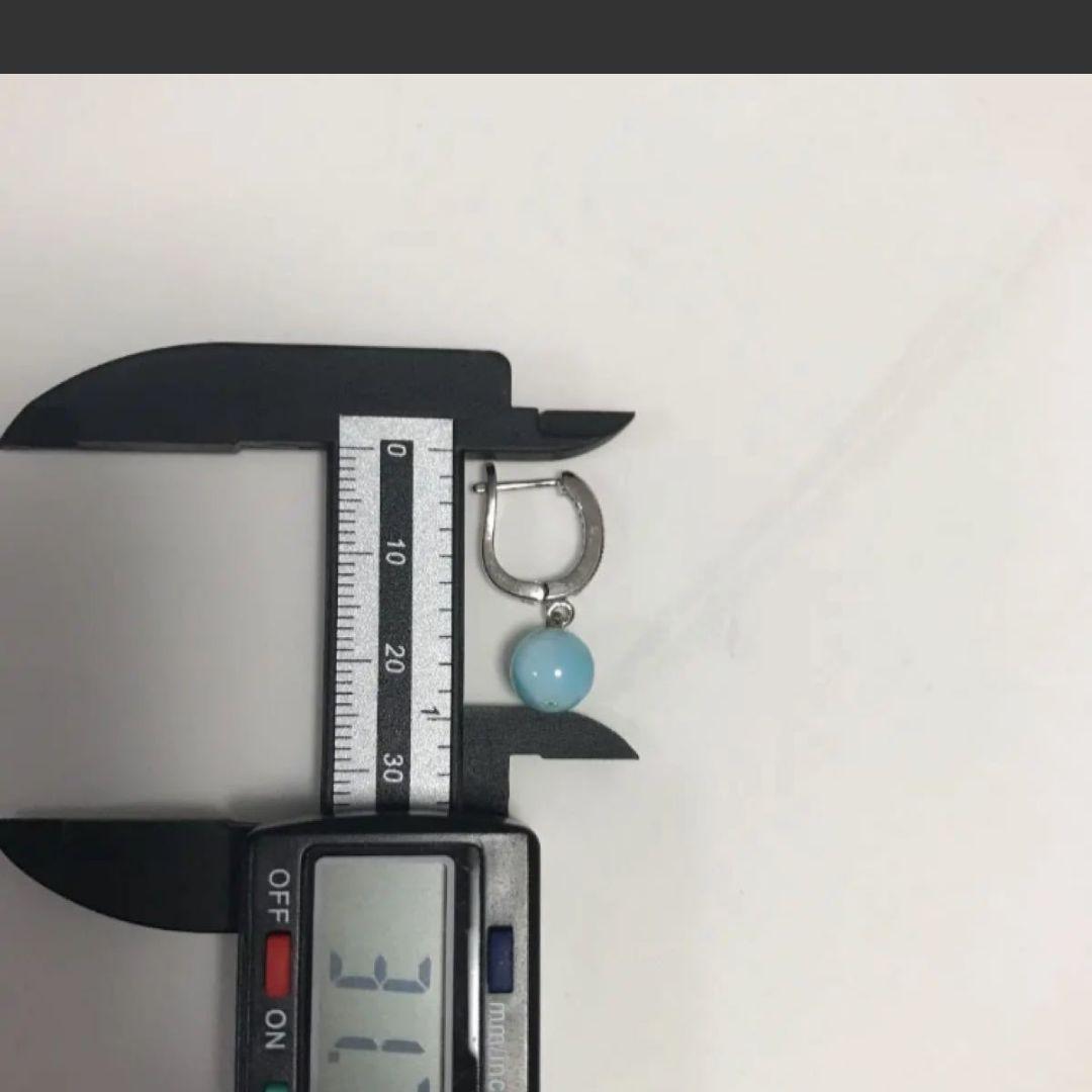 ラリマーのピアス