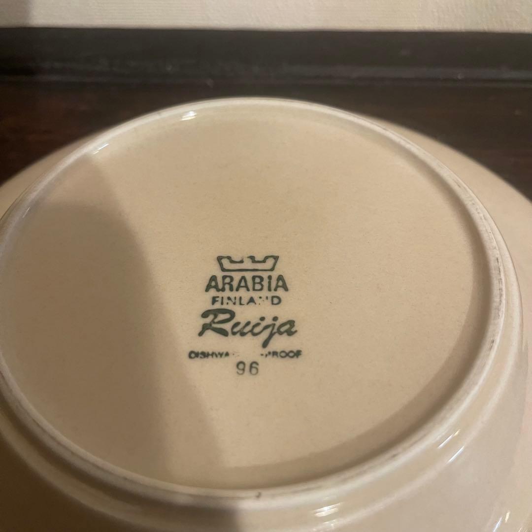 デッドストック アラビア Ruija スーププレート / 深皿 6枚組