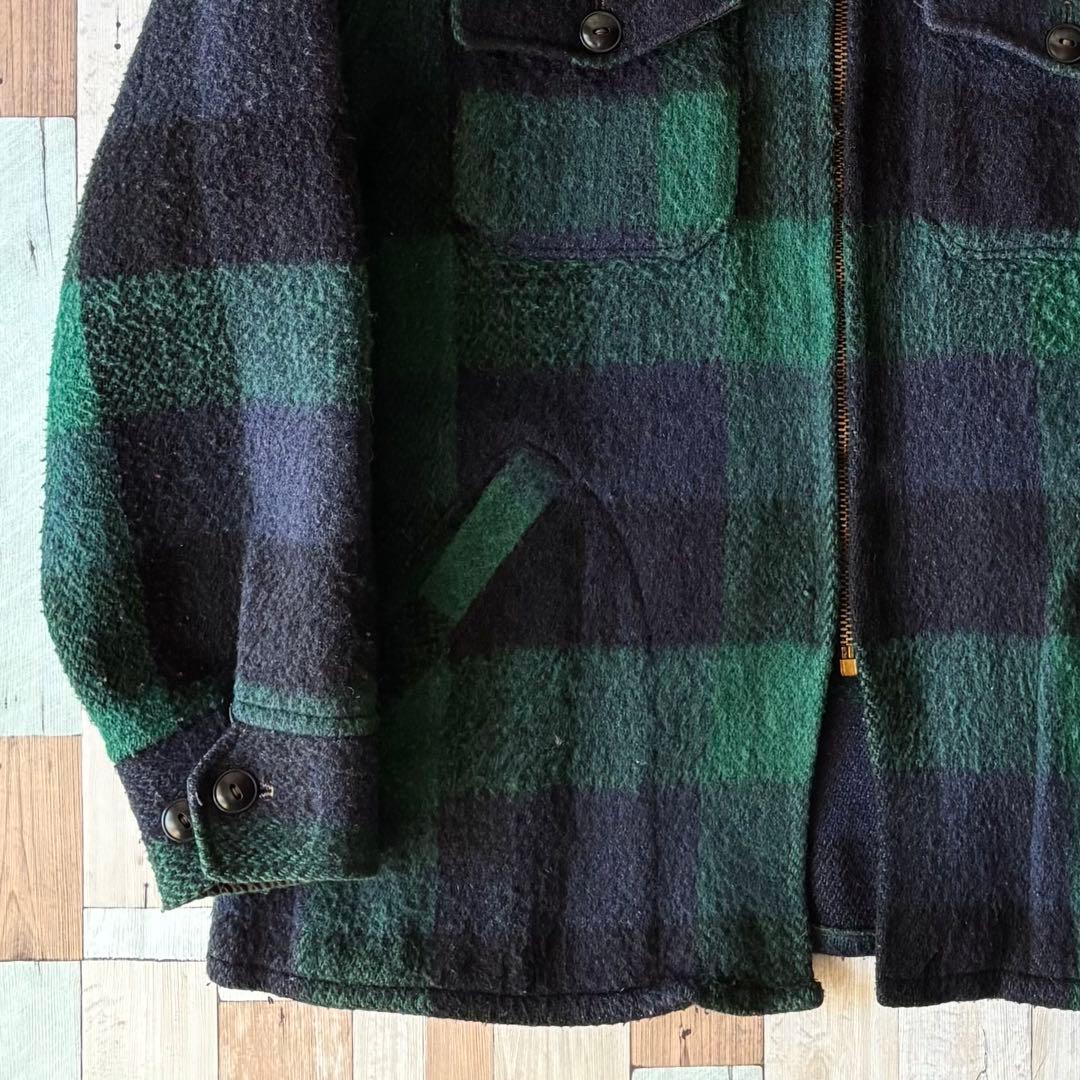 70s melton ヴィンテージ ウールスポーツジャケット TALON 短丈