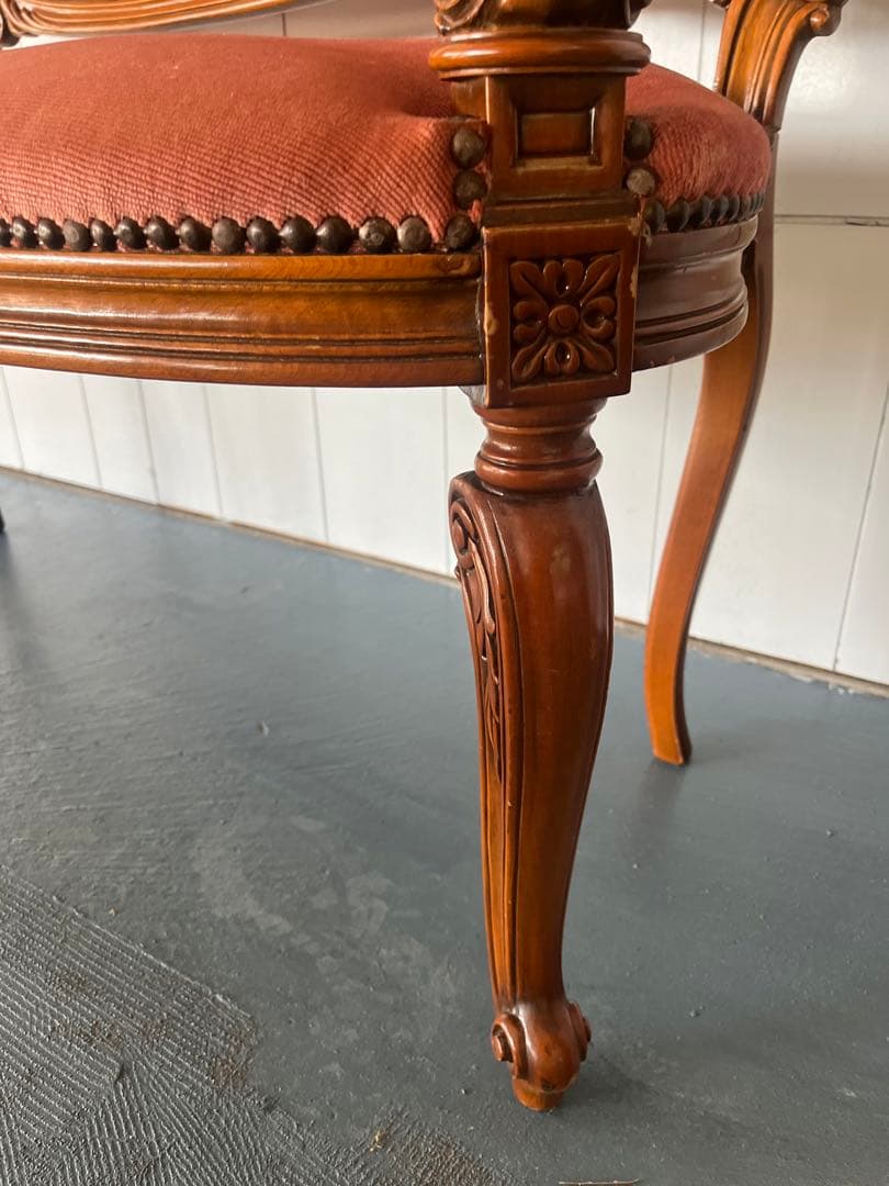 イタリー ソファ ロココ 木製 猫脚 洋風 イタリア