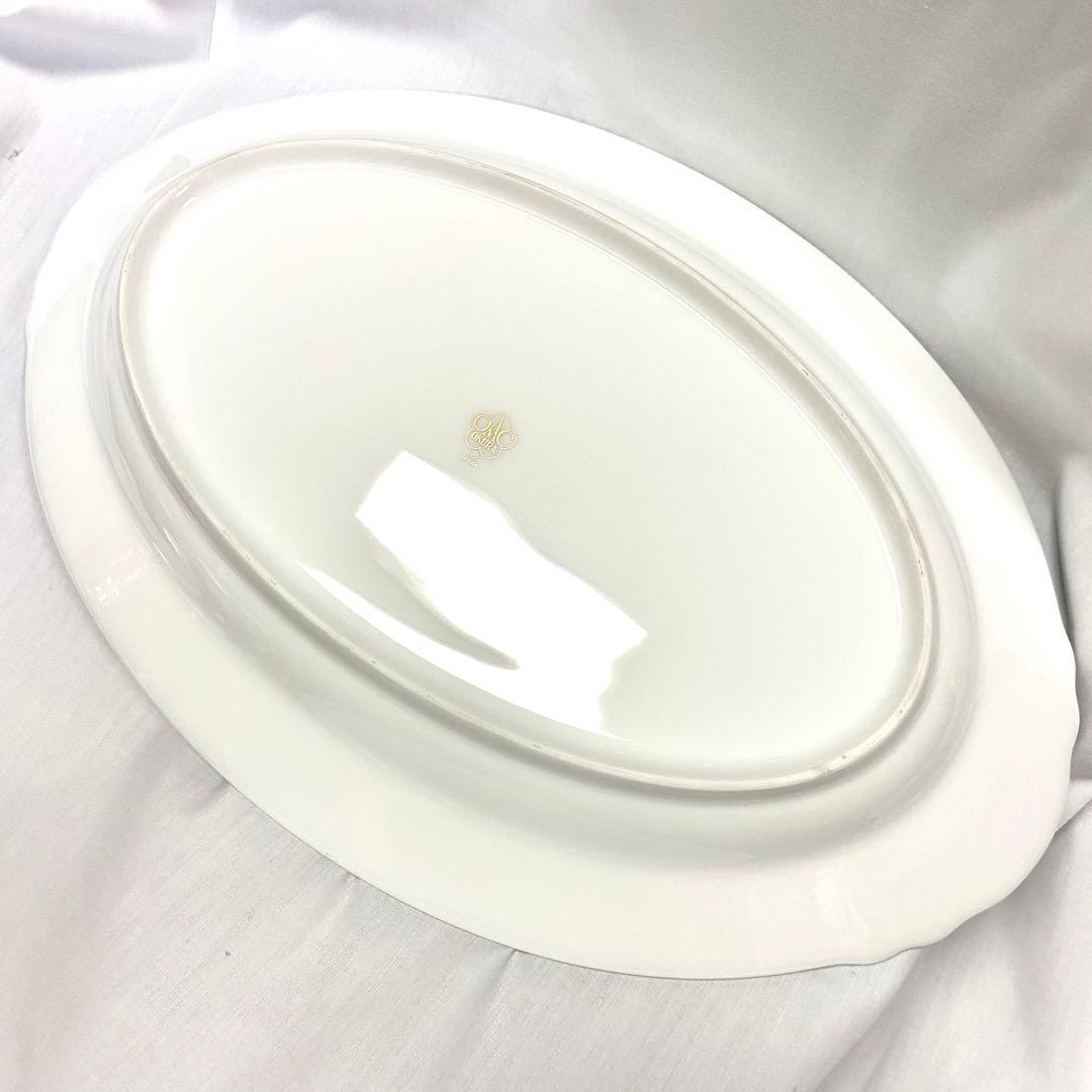 超美品☆大倉陶園☆プラター37cm☆瑠璃片葉金蝕