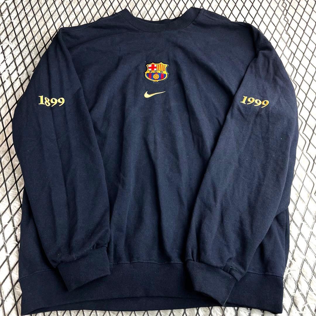 希少　ヴィンテージ　NIKE FCバルセロナ100周年記念 スエット　90年代