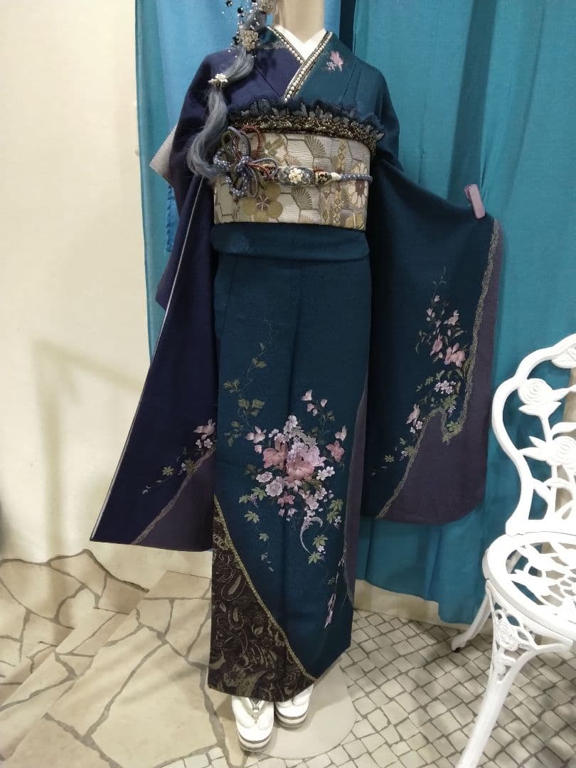 振袖フルセット、やまと誂製振袖、重ね衿、帯揚げ帯締め、西陣袋帯、襦袢、ガード加工